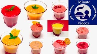 Top 10 des Recettes de Smoothies aux Fruits  Jus Santé Végétarien Végétalien [upl. by Ainnet]