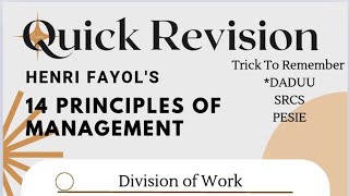 Henri Fayols 14 Principles of Management [upl. by Eilahtan]