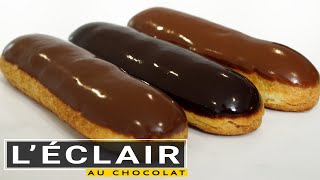 Léclair au chocolat forme parfaite et 3 types de glaçage [upl. by Yebba769]