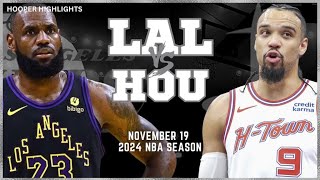 Los Angeles Lakers vs Houston Rockets Full Game Highlights  Nov 19  2024 NBA Season [upl. by Nuahsar]