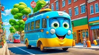 The Wheels on the Bus  Fun Transportation Song  Nursery Rhymes amp Kids Songs [upl. by Mixie]