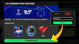 NEW UCL REDEEM CODE IS HERE 😱🤯 FREE 101 RODRYGO GURANTEED 🆓🤩 REDEEM THIS CODE BEFORE IT EXPIRES ❌🙅 [upl. by Ingrim870]