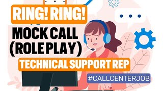 MOCK CALL  TECHNICAL SUPPORT [upl. by Adnilram]