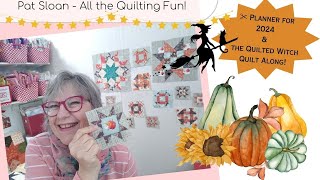 Planner for 2024 amp the Quilted Witch Quilt Along [upl. by Kinzer]