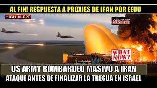 US ARMY responde a IRAN con bombardeos masivos Israel en MAXIMA alerta [upl. by Eirrot]