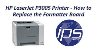 HP P3005  How to Replace the Formatter Board [upl. by Baillie820]