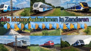 Alle Makro Aufnahmen in Zenderen train trainspotting railway subscribe zug treinen [upl. by Abner]