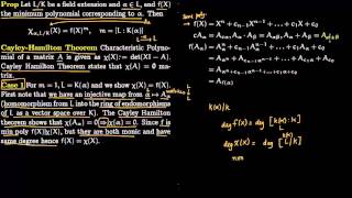 Characteristic Polynomial and Minimal Polynomial [upl. by Niveg]