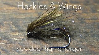 Fly Tying CdC Deer Hair Emerger  Hackles amp Wings [upl. by Previdi124]