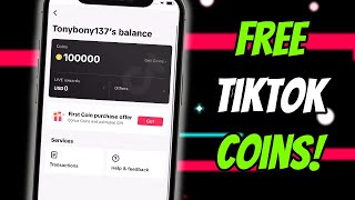 How to Get Free TikTok Coins 🔥 TikTok Free Coins in 2024 ✅ iOS Android [upl. by Macrae]