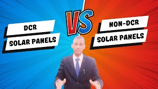 DCR vs NonDCR Solar Panels Know the difference I Solar with Yash [upl. by Dorena]