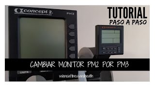 💻 PM2 vs PM3 Cómo cambiar MONITOR remo indoor CONCEPT 2 🚣 [upl. by Nnayr358]