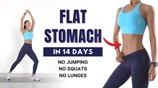 FLAT STOMACH in 14 Days  Belly Fat Burn🔥15 min Standing Workout  No Jumping No Squats No Lunges [upl. by Shipley379]