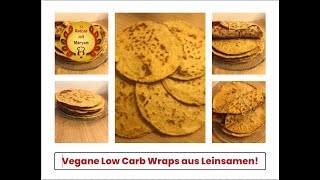 Vegane ketogene Wraps aus nur 2 Zutaten [upl. by Aihsekyw]