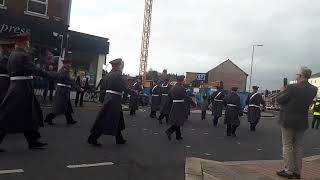 Sydenham Blues And Royals Flute Band March Past War Memorial Gelstons Corner Remembrance Sunday 2022 [upl. by Jae29]