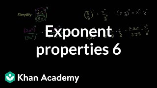 Exponent properties 6  Exponent expressions and equations  Algebra I  Khan Academy [upl. by Kristien]