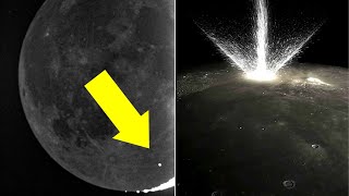 Watch Stunning Footage Captures Meteorite Impact on the Moon [upl. by Elcarim]