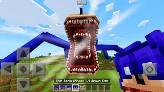 New Shin Sonic Tapes MOD in Minecraft Pocket Edition [upl. by Jepson]