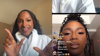 Tee Tee Terry amp Melissa Jefferson getting ready for New York Fashion Week on IG Live [upl. by Zaller295]