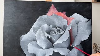 Glazing rose oil painting [upl. by Dachi]