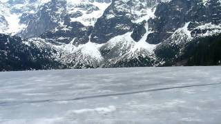 Mini footage  Morskie Oko in April Tatra Mountains Poland [upl. by Krug108]