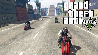 BF 特萊斯碼頭競速賽逼車下海撞大橋GTAV OL [upl. by Dom]