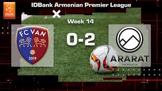 Van  AraratArmenia 02 IDBank Armenian Premier League 202324 Week 14 [upl. by Wolram]