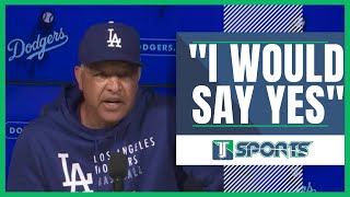 Dave Roberts was asked if HE THINKS he CAN BEAT Albert Pujols in a FOOT RACE [upl. by Roch]