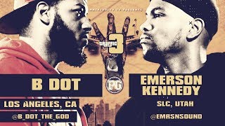 B DOT VS EMERSON KENNEDY SMACK URL RAP BATTLE  URLTV [upl. by Eixela815]