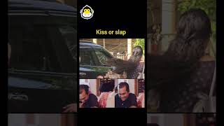 Kiss or slap 🤣 finally slap funny duet fun memes telugu tamil funniest college life [upl. by Nettie112]