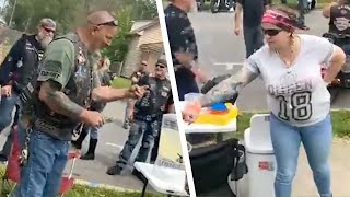 Biker Gang Approaches The Kids Lemonade Stand – Then One Takes Out His Wallet [upl. by Avonasac]