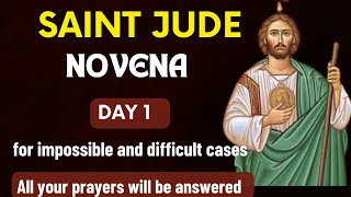 SAINT JUDE NOVENA 2023  Novena to Saint Jude Day 1 Patron Saint of impossible and desperate cases [upl. by Eerized]