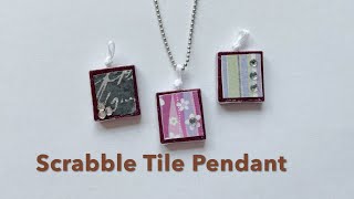 Scrabble Tile Pendant [upl. by Ytitsahc]