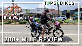 Rad Power Bikes RadWagon 4 Full Review after 200 Miles including component swaps [upl. by Saltsman121]