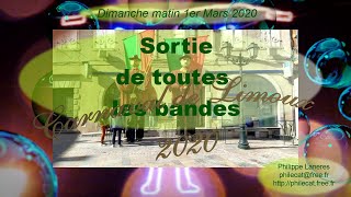 Carnaval de Limoux 2020  Sortie de toutes les bandes [upl. by Amelita646]