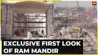 Ram Mandir Grand Opening In January Watch First Exclusive Look Of Ayodhyas Ram Mandir [upl. by Koziara111]