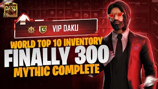 FINALLY 300 MYTHIC COMPLETE  WORLD TOP 10  ACCOUNT  VIP DAKU [upl. by Montagna]