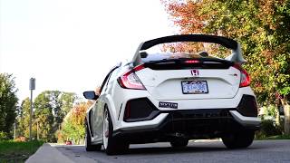 FULL TITANIUM FK8 Type R Rampage Fab Exhaust Installed [upl. by Felicle]