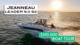 310k  2024 Jeanneau Leader 9 WA S2 Luxury Yacht Walkthrough [upl. by Harding]