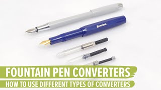 How to Use a Fountain Pen Converter [upl. by Accisej]