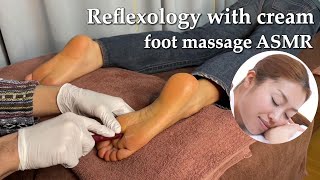 Foot reflexology massage asmr for sleep induction [upl. by Nebur]