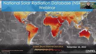 2022 National Solar Radiation Database Webinar [upl. by Atterrol]