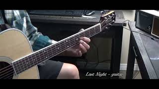 Last Night  Morgan Wallen  intro acoustic guitar tutorial [upl. by Aianat]