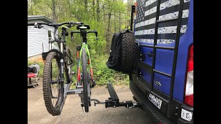 Kuat Bike rack and Aluminess Tire Carrier on my VanDOit van [upl. by Wayolle763]