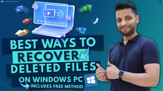 How to Recover Deleted Files on Windows PC 2023 Recover Deleted Photos amp Videos from Windows 1110 [upl. by Yatnuahc]