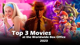 Top 3 Movies at the Worldwide Box Office 2023  Filmy Review [upl. by Joellyn]