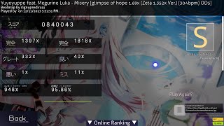 Misery 169x Sig Zeta Speed 135x 9586 S Rank [upl. by Llevaj]