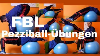 Pezziballübungen Gymnastikball Übungen FBL mit Pezziball KG Pezziball Übungen [upl. by Kelcey]