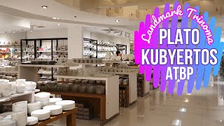 SOURCING VLOG3  DINNERWARE SET PLATO KITCHENWARE amp UTENSILS KUBYERTOS AT THE LANDMARK TRINOMA [upl. by Finkelstein]