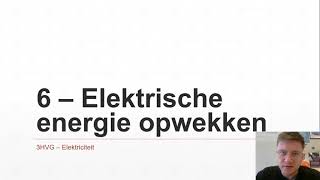 3HVG  Elektriciteit 6  Elektrische energie opwekken [upl. by Ewald]